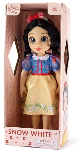 Disney Store Official Snow White Doll with Toy Hair Brush, 40.5cm / 16, Once Upon a Story Collection, Age 3+