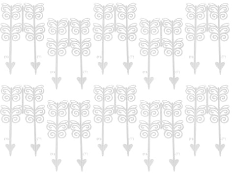 Ornamental Yard Fence - Butterfly Landscape Border Outdoor Fencing Panels, Grass Flowerbed Plant Divider | 10 Pack Edge Panels No-Dig Pet Barrier for Dog Garden Scenery Flowerbed Porch Exterior