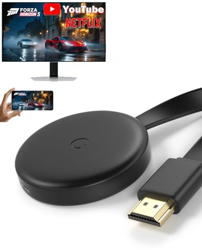 Koogold Wireless HDMI Display Dongle - Unterstützt AirPlay, Miracast & DLNA, Streamen Sie Video/Audio vom Telefon/Laptop auf HDTV/Projektor/Monitor, Ein-Klick-Spiegelung