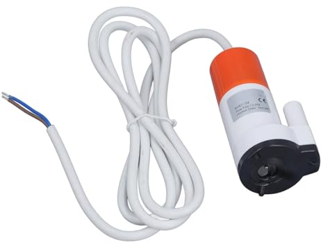 Jiawu Bomba de Agua de 12 V DC RV Mini 16 Lpm Bajo Ruido Fácil para Autocaravanas y Campista, Caudal de 16 Lpm