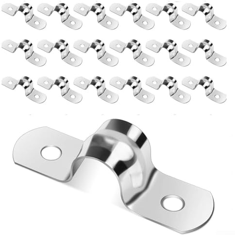 Zuverlässige Rohrschellen aus 304 Edelstahl für effektive Rohrleitungsinstallation (10 mm, 20 Stück)