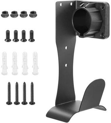 Soporte De Pared Para Cargador De Coche Eléctrico - Soporte De Pared De Acero Inoxidable - Accesorios para Estación de Carga de Vehículo Eléctrico - Para Hogar Camping Cotidiana Vehículo Viaje Por Car