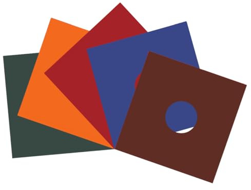 POPETPOP Custodie per Dischi in Vinile in Carta 12 Pollici 5 Pezzi Protezione Anti-Macchia e Anti-Fango per Conservazione Sicura dei Vinili