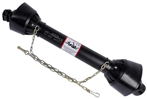 Trusauto T4 Albero Cardanico 800-1040mm Albero di Trasmissione 460Nm 540giri/min 1-3/8 6 Denti Trattore 35mm Tondo Attrezzo Forestale Nero