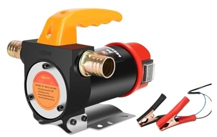 Bomba De Transferencia Combustible For Queroseno Diésel, Minibomba Aceite Eléctrica Portátil, Autoaspirante Alta Potencia TráFico Intenso(Set meal 1)