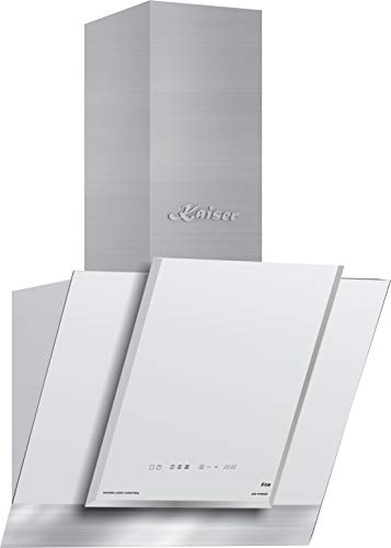 Kaiser 6438 FW • cooker hood • cooker hood • cooker hood • wall hood • exhaust/circulation air • 3 degrees • 910 m³/h • 60 cm • aluminum corrugated pipe • white glass stainless steel •