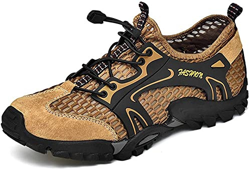 Asifn Hombre Senderismo Zapatos de Seguridad Para Ligeros Transpirables Al Aire Libre Sandalias de Malla Secado Rápido Entrenamiento Descalzo