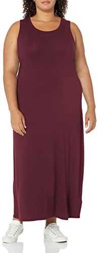 Amazon Essentials - Maxi abito da donna, smanicato