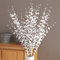 Lot de 8 Fleurs de Jasmin artificielles à Tige de 75 cm de Long pour hôtel, Maison, Bureau, Cuisine, Chambre, fête de Mariage, décoration (Blanc)
