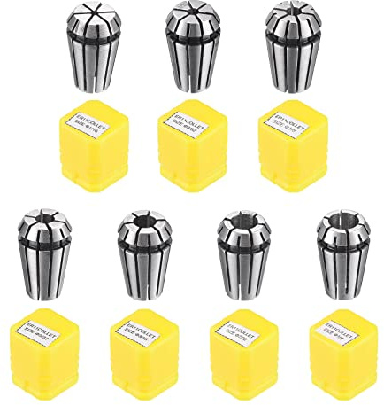 sourcing map 7pcs ER11 Spring Collet Set, 1/16 to 1/4 Chuck for CNC Machine Lathe Milling