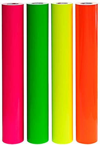 Finest Folia Neon Plotterfolie 6510 Fluorescent Selbstklebend Fluoreszierend Klebefolie (Neon Pink 46, 300 x 31 cm)