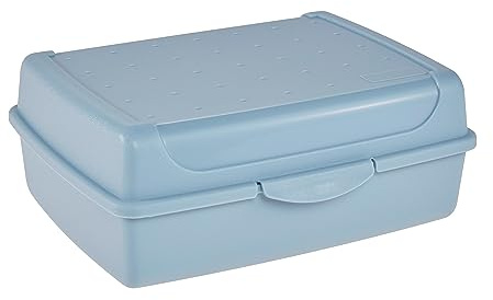 keeeper Recipiente para alimentos frescos con cierre de clic, 17 x 13 x 7 cm, 1 l, Luca Midi, Azul Nordic