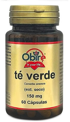Obire - Te Verde 150 Mg Ext. Seco - Formato 60 Cápsulas - Antioxidante y Antiinflamatorio - Ayuda al metabolísmo