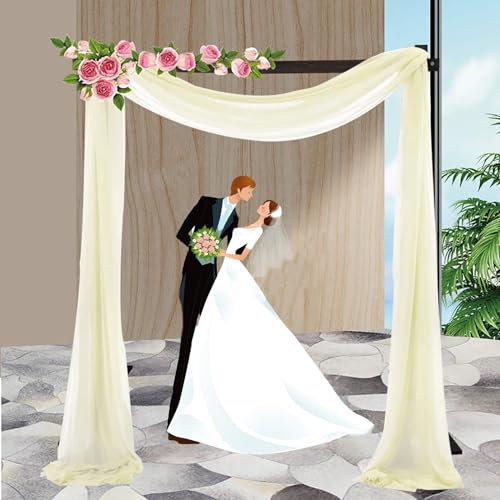 Hochzeitbogen eckig,Holz Gartenbogen,Bogen aus Holz for Hochzeitsdekoration,einfache Montage,Stabil,Fotokabine Hintergrundständer,für Hochzeit,Party,Events