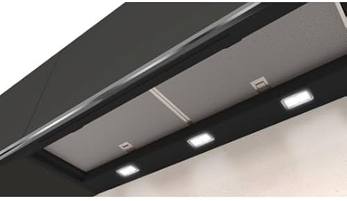 NEFF Versenkhaube N 70 Softlight 90cm, Edelstahl, Elektrisch, Range Hood mit integrierter Downdraft-Ventilation, Einbau, Stahl