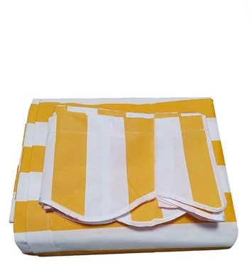 KAXLDHH Markisen Volant Markisenbespannung Sonnenschutz Ersatzstoffe Sonnenmarkise Ersatzstoffe Polyester Zeltstoffe Markisenstoffen Anti-UV & Wasserfest (Nur Stoff)(Size:8x6.5ft)