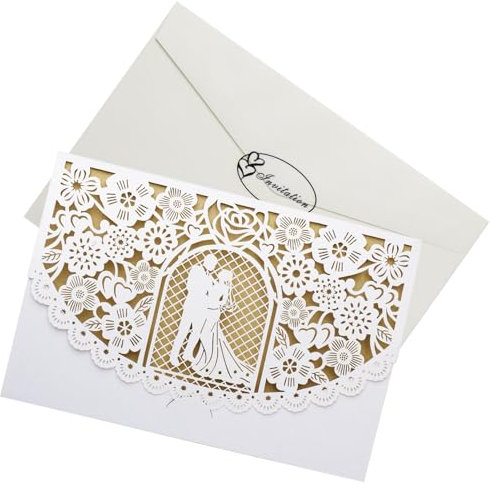 Hochzeitskarte mit Umschlag Karte zur Hochzeit Verpackungen Glückswunsch Grußkarte Glückswunschkarte Hochzeitseinladungen Signaturkarte für Hochzeit hochzeitsgeschenke Brautparty Verlobungskarte