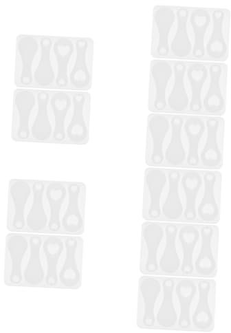 HAPINARY 10pcs Silicone Token Mold Shopping Cart Token Mold Key Ring Trolley DIY Craft Silicone for Casting Trolley Coins
