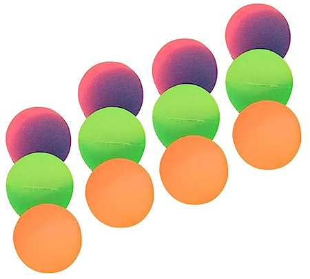 WESIEVYA 12stücke Hüpfbälle Für Junge Mädchen Farbige Gummibälle Mattiert Gummi Spielzeug Bouncy Bälle Junge Mädchen Bouncing Ball Leichte Und Haltbare Kinderspielzeug