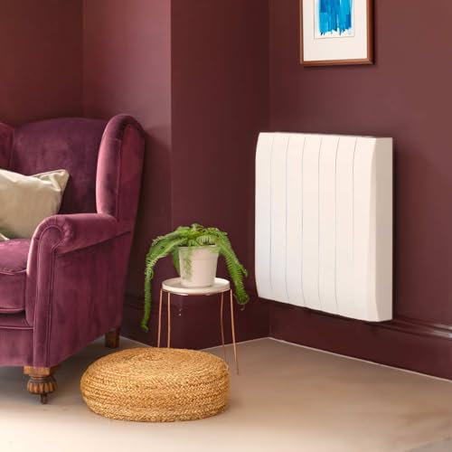 Moda Smartstone Ceramic Electric Radiator - WiFi Controlled Wall Mounted Heater with Heat-Retentive Ceramic Core, Smart Life App, Open Window Detection and DIY INstall (2000w)