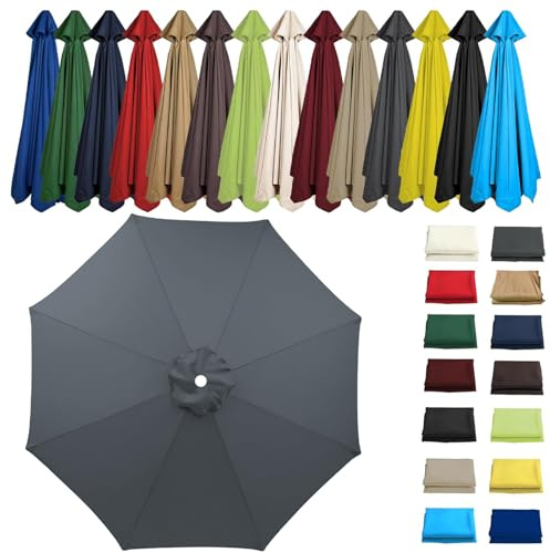 UUDQCD 2m-3.5m Parasol Replacement Parasol Canopy, Hexagonal Octagonal 6Arms 8 Arms, Patio Umbrella Replacement Canopy