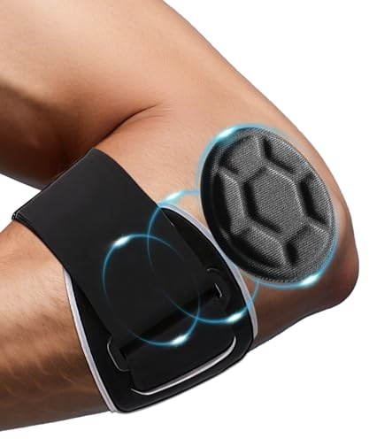 FAOKZE Coderas Epicondilitis, Cinta de Codo Tenista con Almohadilla de Silicona 3D,Epicondilitis Brazalete,Diseño antideslizante ajustable,adecuado para tenis,golf,squash,fitness y otros deportes