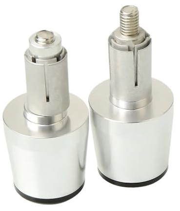 Tapas De Manillar Para Tmax 530 Para 500 Para 2001-2016 Para T-MAX 500/530 Accesorios De Motocicleta Empuñaduras Manillar Mango(Silver)