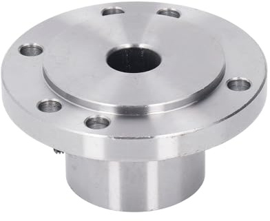 Drehmaschinen-Frontplatte, hochbelastbare Spannfutter-Frontplatte aus Manganstahl mit 6 Befestigungslöchern für K11 80 K72 80 K12 80 Spannfutter, rostfrei und stabil (14mm)