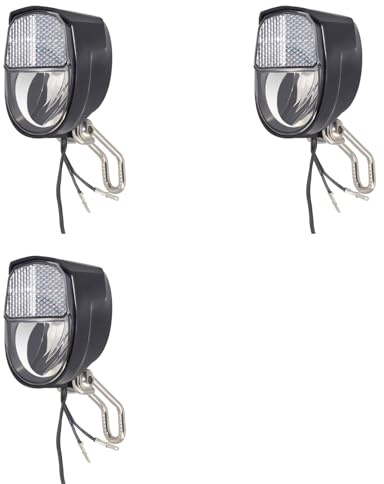 Tacdas 3X Dynamo Luz de Bicicleta Juego de Luces Delanteras Entrada AC 6V 3W Dinamo Bicicleta LED Faros Delanteros Accesorios para Bicicletas