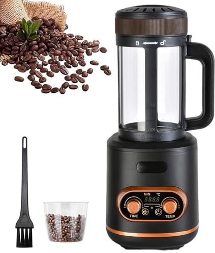 Electric Coffee Roaster Machine 300g, Hot Air Coffee Roaster with Adjustable Temperature & Time, Hot & Cold Setting, Coffees Bean Baker for Cafe Shop Home Use