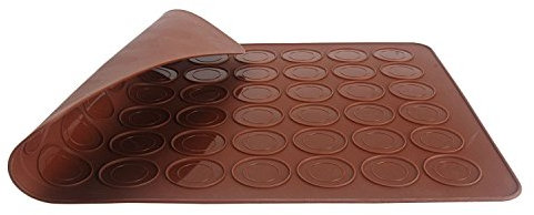 Plaque Macaron, LoveChef Tapis Macarons en Silicone Anti-adhésif, Plaque Silicone 48 Macarons