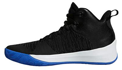 Adidas Explosive Flash - Scarpe da Basket Uomo, Nero (Negbás/Azalre 000), 41 1/3 EU