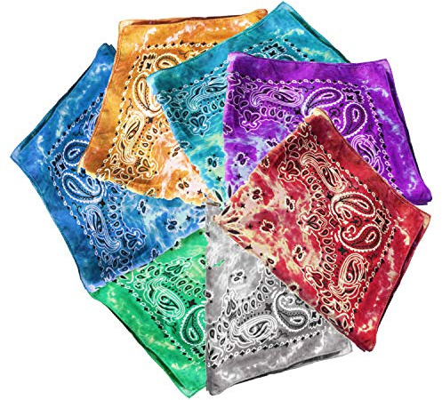 Bandana Tuch versch Farben 100% Baumwolle Kopftuch Halstuch Nickituch Schal ledermodefashion