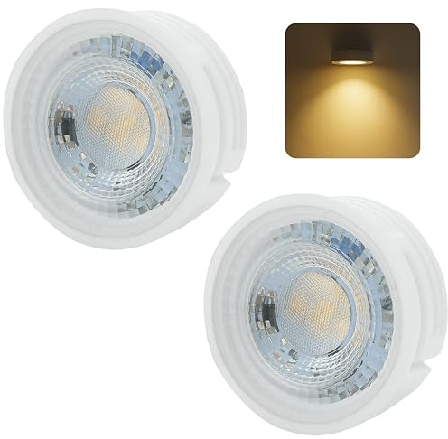 Sweet Led flaches Modul - 230V, 5W, 320Lumen, Maße Ø50x20mm, ersetzt GU10 Leuchtmittel (3000K, 2er)