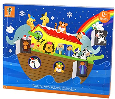 Wooden Advent Calendar with Noah's Ark by Orange Tree Toys