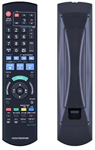 TCNOUMT N2QAYB000466 Remote Control Replacement for Panasonic DVD Recorder DMR-EZ45 DMR-EZ47 DMR-EZ48 DMR-EZ49 DMR-EZ49V MR-EZ49VEBK DMR-EH65 DMR-EX95 DMR-EX98 DMR-EX99 Sub N2QAYB000332