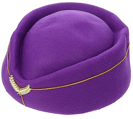 minkissy Flugbegleitermütze Bandkostümmütze Flugzeughostessmütze Stewardessmütze Uniform Cosplay Mütze Für Partys Modenschauen Teepartys Kirche Veranstaltungen Geschenk Frauen Cosplay-party