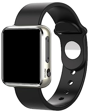 Bracelet Digital Voice Recorder Watch,AI Smart HD Noise Reduction Voice Activated Recorder Watch,Fashionable Appearance,Buttonless Design,One Touch Recording,Supports MP3, WMA, WAV (Color : Black, S