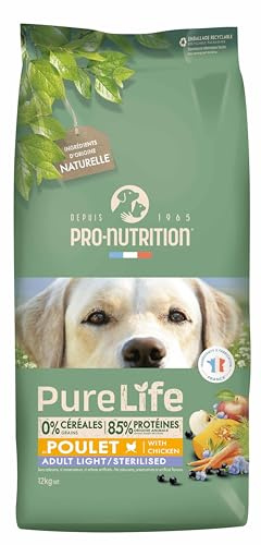 Pro Nutrition Pure Life Poulet Adult Light / Sterilized 12 kg
