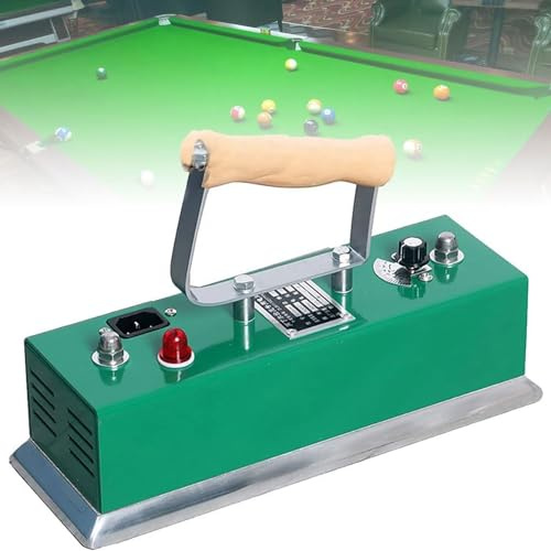 Fer à repasser for nappe de billard, kit de nettoyage de brosse for table de billard, fer à repasser for table de billard à température réglable, for salle de jeux de billard, clubs de salle de jeux (