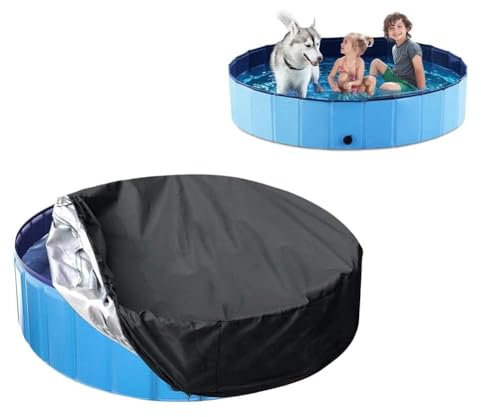 Runde Poolabdeckungen für oberirdische Pools, faltbare Hunde-Badepool-Abdeckung, wasserdicht, oberirdischer Außenbereich, Hinterhof, quadratische Schwimmbadabdeckung, Winter-Poolabdeckung, Schutz mit