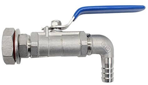 QIUYMGFG bierbrauset Welless Bulkhead Keg Convert Kit Edelstahl 304 1-teilig 1/2quot; Kugelhahn Heimbrausystem(D)