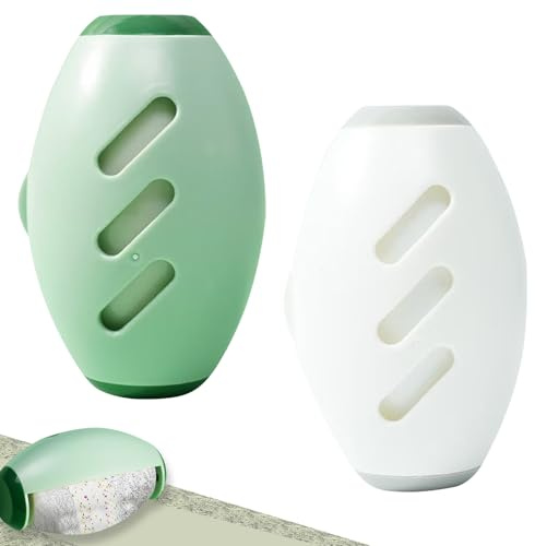 2 Stück Fusselrolle Wiederverwendbar, Fusselroller Abwaschbar, Tierhaarentferner Fusselrolle, Lint Roller, Fusselrolle Tierhaare, Tragbar Fusselrolle für Kleidung, Möbel (Grün+Weiß)