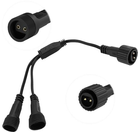 G40 Globe - Cavo di prolunga IP65, impermeabile a 2 pin, cavo di prolunga per ghiaccioli, luci per tende, luci di Natale