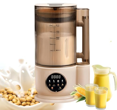 Máquina automática para Preparar Leche de Soja de 1.5 L | Máquina para Preparar Leche de Frutos Secos | Máquina para Preparar Leche Vegetal - Temporizador de 24 h + Cuchillas de 12 Hojas