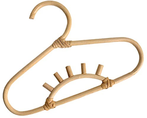 VILLFUL Rattan-kleiderbügel Für Kinder Schrank-Organizer Kleiderbügel Fürs Kinderzimmer Langlebiger Haken Zur Aufbewahrung