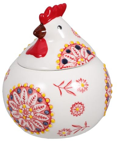 Alipis Sucrier Forme De Poule Avec Couvercle Pot à Biscuits Décoratif Stockage Pour Collations Chips Ou Sucre Pour Cuisine