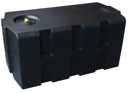 Varile Réservoir d'eau Potable de 350 l, résistant au Transport, adapté à Un Usage Alimentaire, pour Bateau, Camping-Car, remorque (Bleu) (Noir)