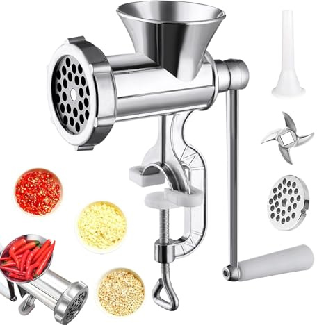 tore Di Carne Manual,Alimentos Robustísimo Manual,Picadora De Carne De Manivela Para Casa - Carne Carne Ternera Pimienta Champiñones Pollo Cocina Dormitorio Apartamento