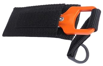 RCGOFOLLOW Scuba Diving Cutter Features Double Blade Enhancing Line Cutting Capability Designed For Safety And Efficiency Underwater Snorkeling Swimming Sharpener Knife Sheath Blade
